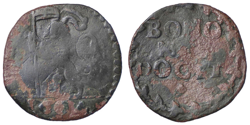 ZECCHE ITALIANE - BOLOGNA - Clemente VIII (1592-1605) - Quattrino 1604 CNI 43; M...