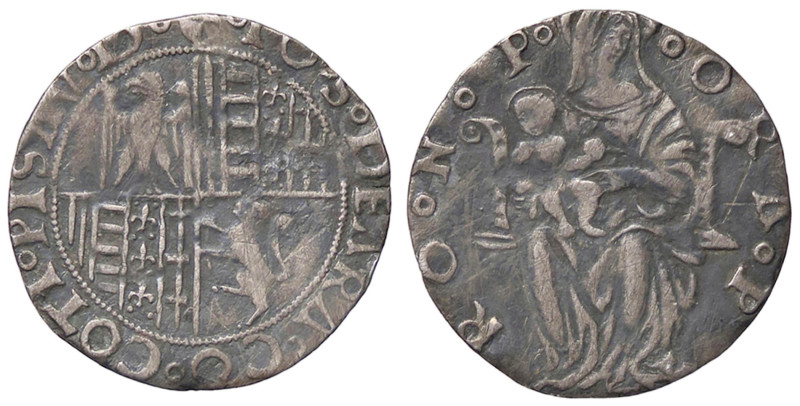 ZECCHE ITALIANE - PESARO - Giovanni Sforza (1489-1510) - Grosso CNI 7/57; Cav. 8...