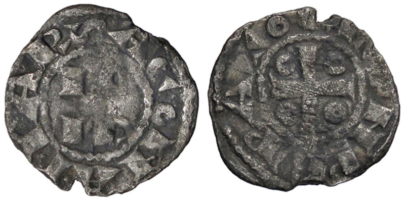 ZECCHE ITALIANE - SAVONA - Repubblica (1350-1396) - Denaro Imperiale MIR 519/20 ...