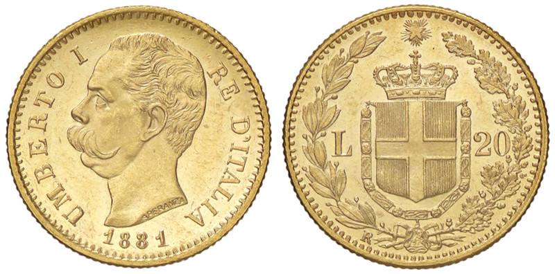 SAVOIA - Umberto I (1878-1900) - 20 Lire 1881 Pag. 577; Mont. 14 AU

Status: q...