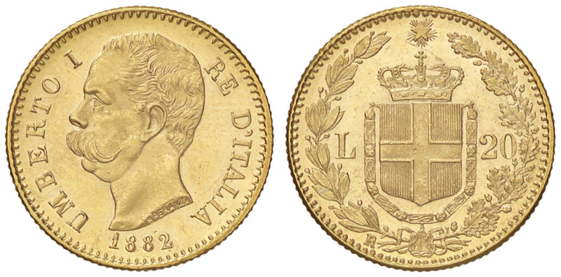 SAVOIA - Umberto I (1878-1900) - 20 Lire 1882 Pag. 578; Mont. 16 AU

Status: q...