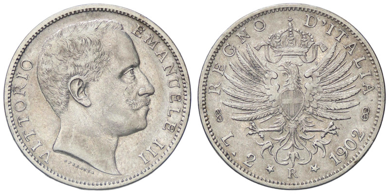 SAVOIA - Vittorio Emanuele III (1900-1943) - 2 Lire 1902 Aquila Pag. 726; Mont. ...