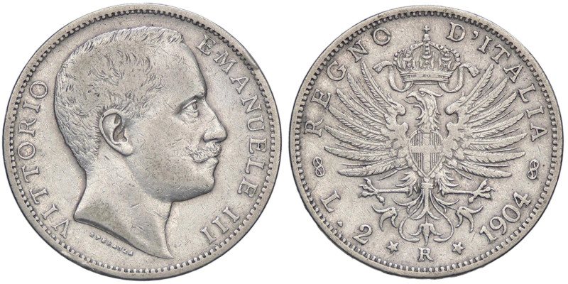 SAVOIA - Vittorio Emanuele III (1900-1943) - 2 Lire 1904 Aquila Pag. 728; Mont. ...