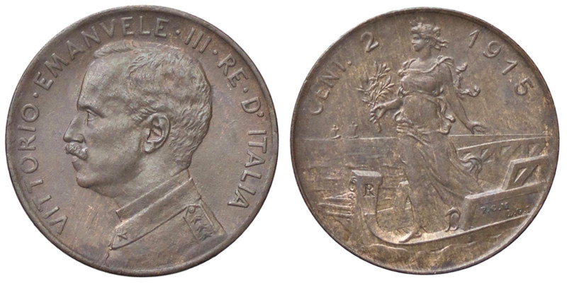 SAVOIA - Vittorio Emanuele III (1900-1943) - 2 Centesimi 1915 Prora Pag. 937; Mo...