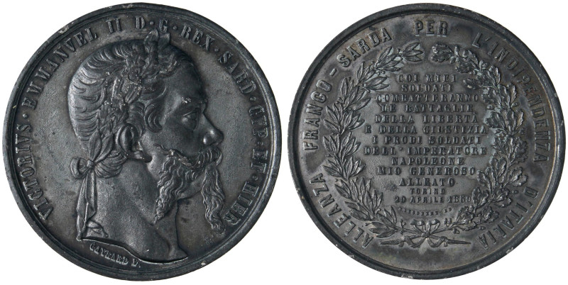 MEDAGLIE - SAVOIA - Vittorio Emanuele II (1849-1861) - Medaglia 1859 - Alleanza ...