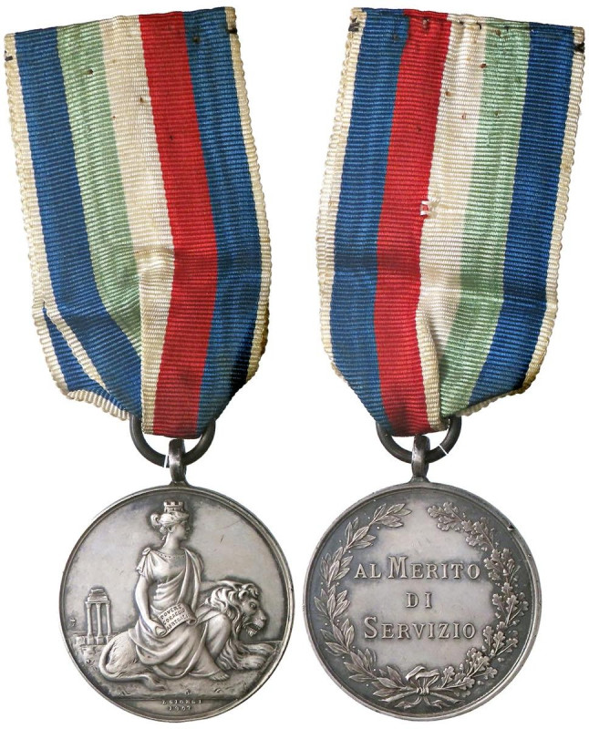 MEDAGLIE - SAVOIA - Vittorio Emanuele III (1900-1943) - Medaglia 1906 - Al merit...