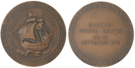 MEDAGLIE - CITTA' - Sassari  - Medaglia 1972 - Congresso di Tisiologia   AE  Ø 51 Colpetto