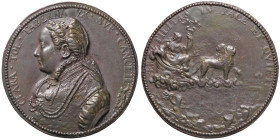 MEDAGLIE - PERSONAGGI - Clara da Tolentino (moglie del cancelliere di giustizia G. Taverna di Milano)  - Medaglia (XVI secolo) V.T. 1550 RR AE  Opus: ...