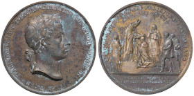 MEDAGLIE - PERSONAGGI - Ferdinando I d'Austria (1793-1875) - Medaglia 1838 - Incoronazione   AE  Ø 21 Ossidazioni