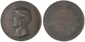 MEDAGLIE - PERSONAGGI - Francesco Rizzoli (medico) (1809-1880) - Medaglia 1865 - Gratitudine ed ammirazione   AE  Opus: Pieroni Ø 54 Colpetti