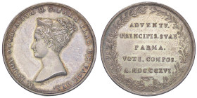 MEDAGLIE - PERSONAGGI - Maria Luigia di Parma (1791-1847) - Medaglia 1816 - Ingresso di Maria Luigia in Parma   AG  Ø 24AG925 - Riconio