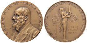 MEDAGLIE - PERSONAGGI - Olindo Guerrini (1845-1916) - Medaglia 1986 - 70 anniversario della morte   AE  Opus: Dal Castagne Ø 55 Con bustina originale