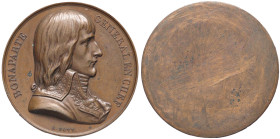 MEDAGLIE - NAPOLEONICHE - Napoleone Bonaparte Generale (1796-1799) - Medaglia uniface   AE  Opus: Bovy Ø 40