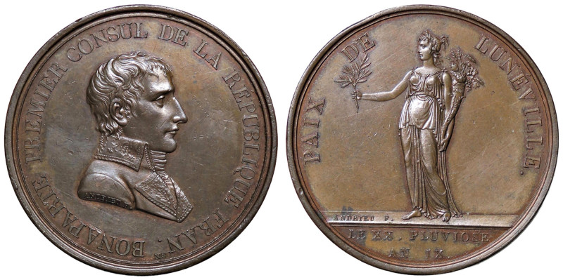 MEDAGLIE - NAPOLEONICHE - Napoleone I, Console (1801-1804) - Medaglia A. IX - Pa...