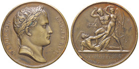 MEDAGLIE - NAPOLEONICHE - Napoleone I, Imperatore (1804-1814) - Medaglia 1809 - Battaglia di Wagram   AE  Opus: Andrieu Ø 40BRONZE sul bordo