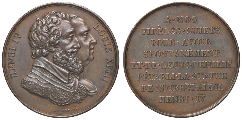 MEDAGLIE ESTERE - FRANCIA - Luigi XVIII (1814-1824) - Medaglia AE Opus: Gayrard ...