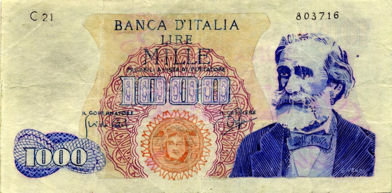 CARTAMONETA - BANCA d'ITALIA - Repubblica Italiana (monetazione in lire) (1946-2...