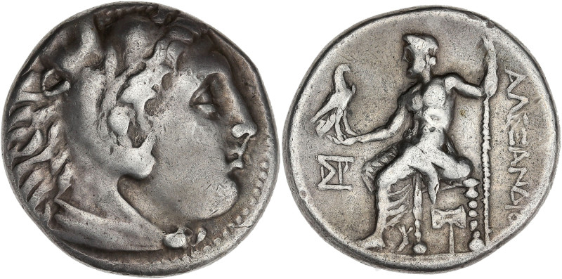 Macédoine, au nom d'Alexandre III le Grand - Tetradrachme (Miletos) frappe posth...