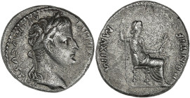 Tibère - Denier (Lyon)
R/ La Paix assise à droite. Pieds de la chaise ornés.

Argent - 3,77 grs - 17 mm
RCV.1763 / RSC.16
TTB à SUP

Rare ! Superbe ex...