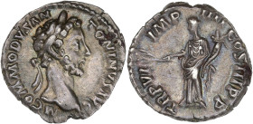 Commode - Denier (Rome)
R/ La Paix
TR P VI - IMP - IIII - COS III P P

Argent - 3,08 grs - 17 mm
RIC.17 / RSC.806
SUP

Superbe exemplaire avec une mag...