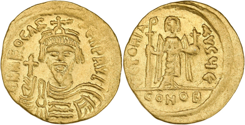 Phocas - Solidus (Constantinople)
A/ DNN FOCAS...
R/ Officine ϵ

Or - 4,45 grs -...