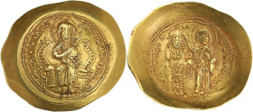 Constantin X Ducas - Histamenon nomisma (Constantinople)
A/ Côtés du trône arrondis.

Or - 4,40 grs - 24 mm
Sear.1848 / DMBR.52.2
TTB+

Très be...
