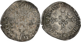 Henri II - Douzain aux croissants 1551 R (Villeneuve-lès-Avignon)

Billon - 2,51 grs - 27 mm
Gad.357 (R3)
TB+

Très rare (R3 dans le Gadoury de S. Som...