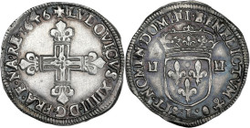 Louis XIV - 1/4 écu à la croix de face, 1646 L (Bayonne)

Argent - 9,51 grs - 31 mm
G.136
SUP

Superbe exemplaire !