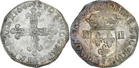 Louis XIV - 1/4 écu à la croix de face, 1646 I (Limoges)

Argent - 9,54 grs - 31 mm
G.136 (R1)
SUP

Superbe exemplaire !