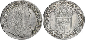 Louis XIV - 1/2 écu à la cravate 1674 L (Bayonne)

Argent - 13,62 grs - 32 mm
G.177
TTB

Type assez rare !