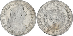 Louis XIV - 1/2 écu aux palmes 1699 N (Montpelleir)
Flan réformé.

Argent - 13,28 grs - 34 mm
G.185 (R4)
TB/TB+

Rarissime !