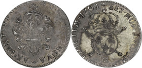 Louis XIV - 34 sols 6 deniers de Strasbourg aux Insignes 1701 BB (Strasbourg)
Flan réformé.

Argent - 14,34 grs - 35 mm
G.193
TTB+

Très bel exemplair...