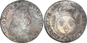 Louis XIV - Ecu aux palmes 1694 W (Lille)
Flan réformé.

Argent - 27,13 grs - 40 mm
G.217
TTB/SUP

Très bel exemplaire. Nettoyée.