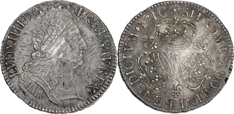 Louis XIV - Ecu aux 3 couronnes 1710 S (Reims)

Argent - 30,47 grs - 40,5 mm
G.2...