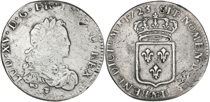 Louis XV - 1/3 écu de France 1723 M (Toulouse)
Flan neuf.

Argent - 8,02 grs - 2...