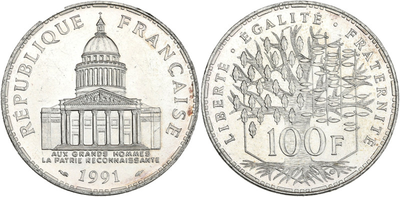 Panthéon - 100 francs 1991

Argent - 15,06 grs - 31 mm
F.451-11 / G.898
SUP à SP...