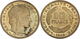 Concours de Guzman - ESSAI 10 francs 1929

Bronze-aluminium - 9,00 grs - 28 mm
GEM.164.3
SPL

Petite tache sombre à l'avers.