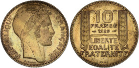 Concours de Turin - ESSAI 10 francs 1929

Bronze-aluminium - 9,00 grs - 28 mm
GEM.169.3
SPL