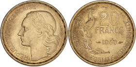 Guiraud - ESSAI 20 francs 1950

Bronze-aluminium - 4,00 grs - 23,5 mm
F.402-1 / G.865
SUP+