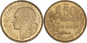 Guiraud - ESSAI 50 francs 1950

Bronze-aluminium - 8,00 grs - 27 mm
F.425-1 / G.880
SUP+