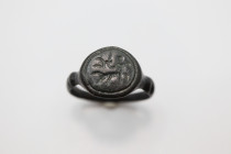Ancient Greece-  Bronze Ring with Centaurus   
10th-12th Century AD