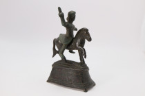 Roman Bronze Horse and Rider Statuette
1st, 2nd Century AD