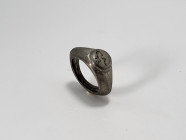 Roman Silver Ring Inscribed with C.UL.R. 
3rd Century AD