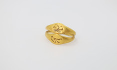 Roman Gold Marriage Ring 2nd, 3rd Century  AD