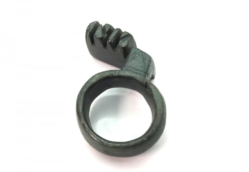 Roman Bronze  Key 1st, 3rd Century  AD
A massive key ring , green patina intact...