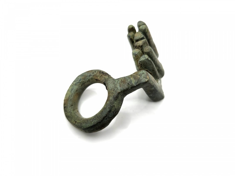 Roman Bronze Key-Ring  
1st,3rd  Century  AD
A substantial Roman bronze key-rin...