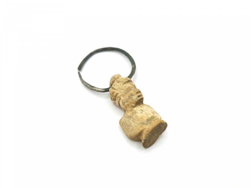 Roman African Man Amulet 1st, 3rd Century  AD
An amulet made of bone, represent...