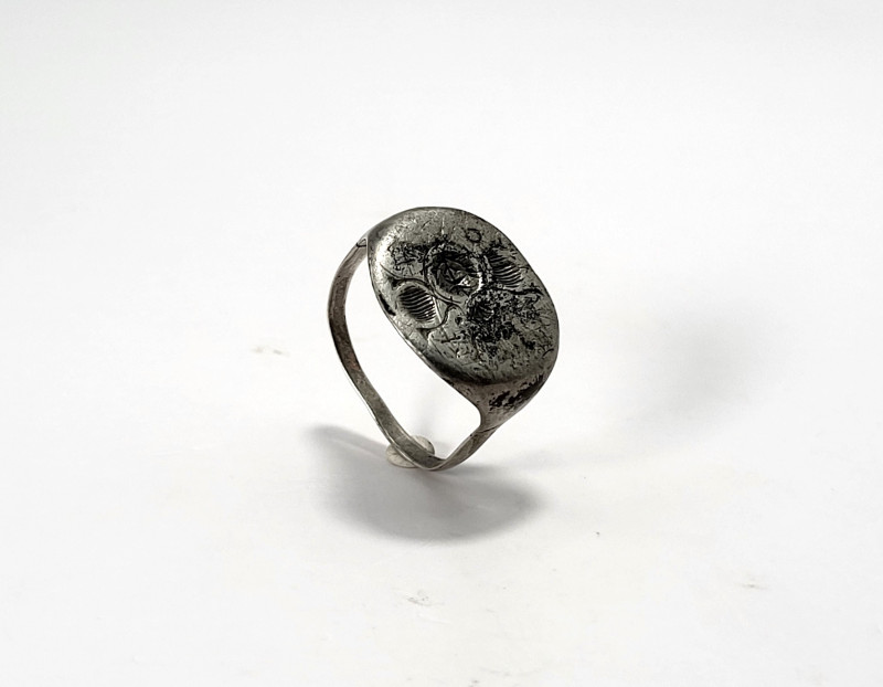 Early Medieval  Silver Ring with Monogram 
10th-11th Century AD
Early Medieval ...