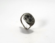 Early Medieval  Silver Ring with Monogram 
10th-11th Century AD