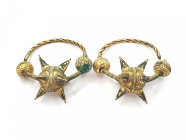 Viking Period Rus  Temple  Earrings Pair 
10th-12th Century AD